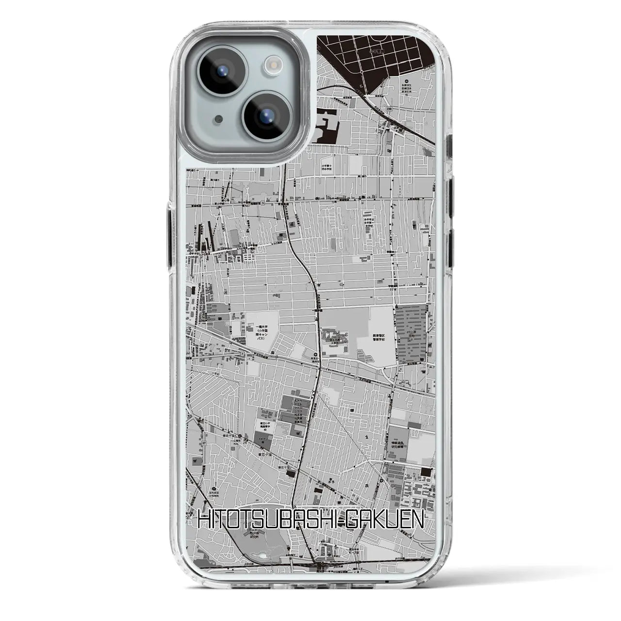 【一橋学園(東京都)】地図柄iPhoneケース(MagSafeタイプ)