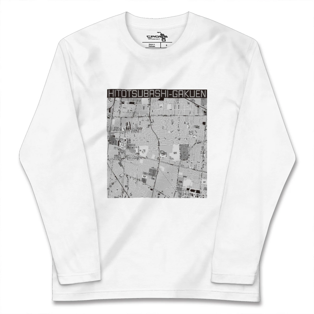【一橋学園(東京都)】地図柄ロングスリーブTシャツ