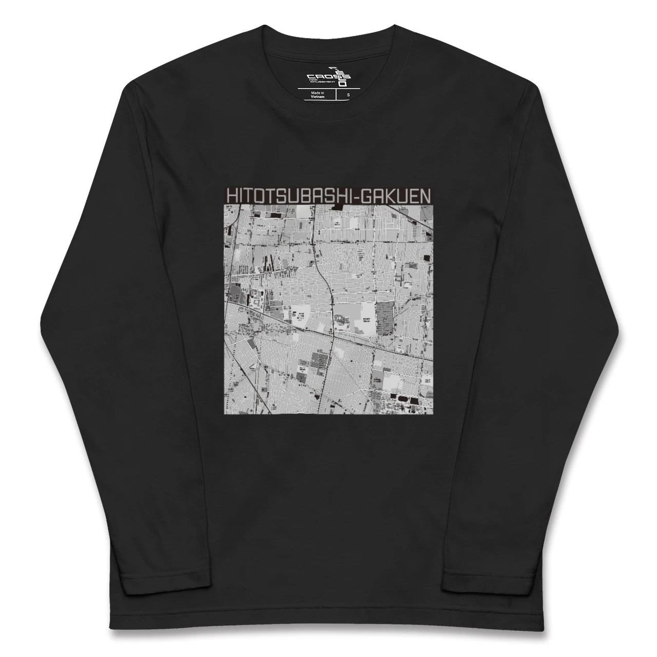 【一橋学園(東京都)】地図柄ロングスリーブTシャツ