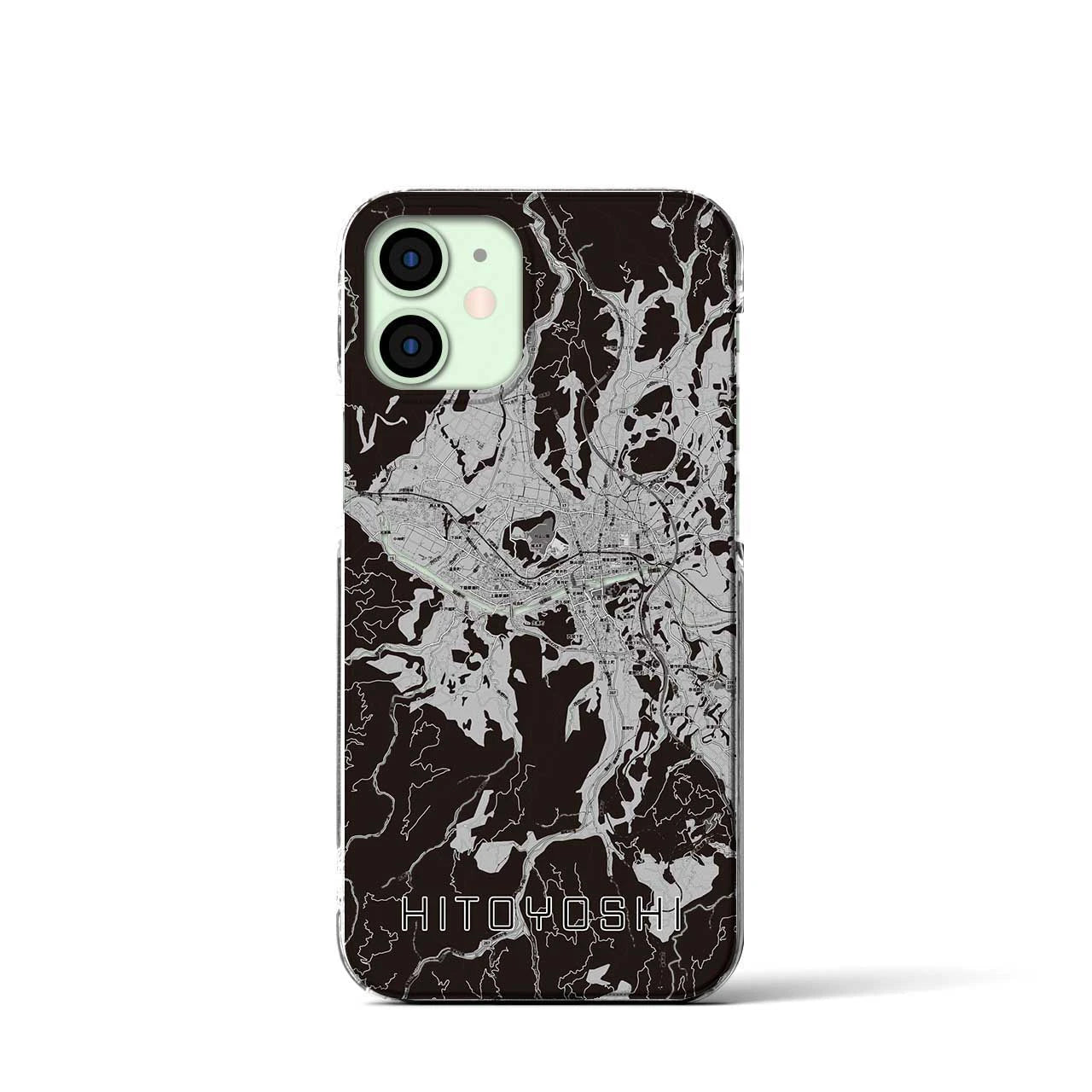 【人吉(熊本県)】地図柄iPhoneケース(クリアタイプ)