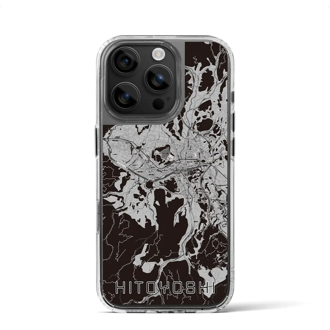 【人吉(熊本県)】地図柄iPhoneケース(MagSafeタイプ)