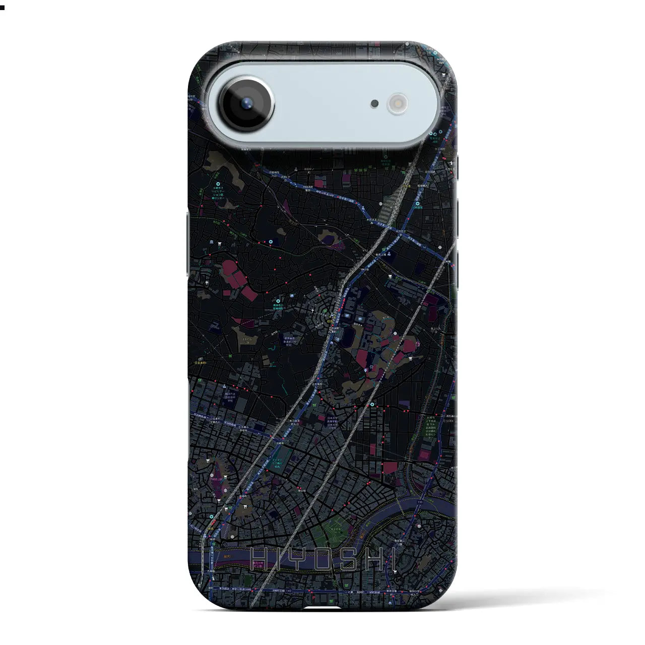 【日吉(神奈川県)】地図柄iPhoneケース(バックカバータイプ)