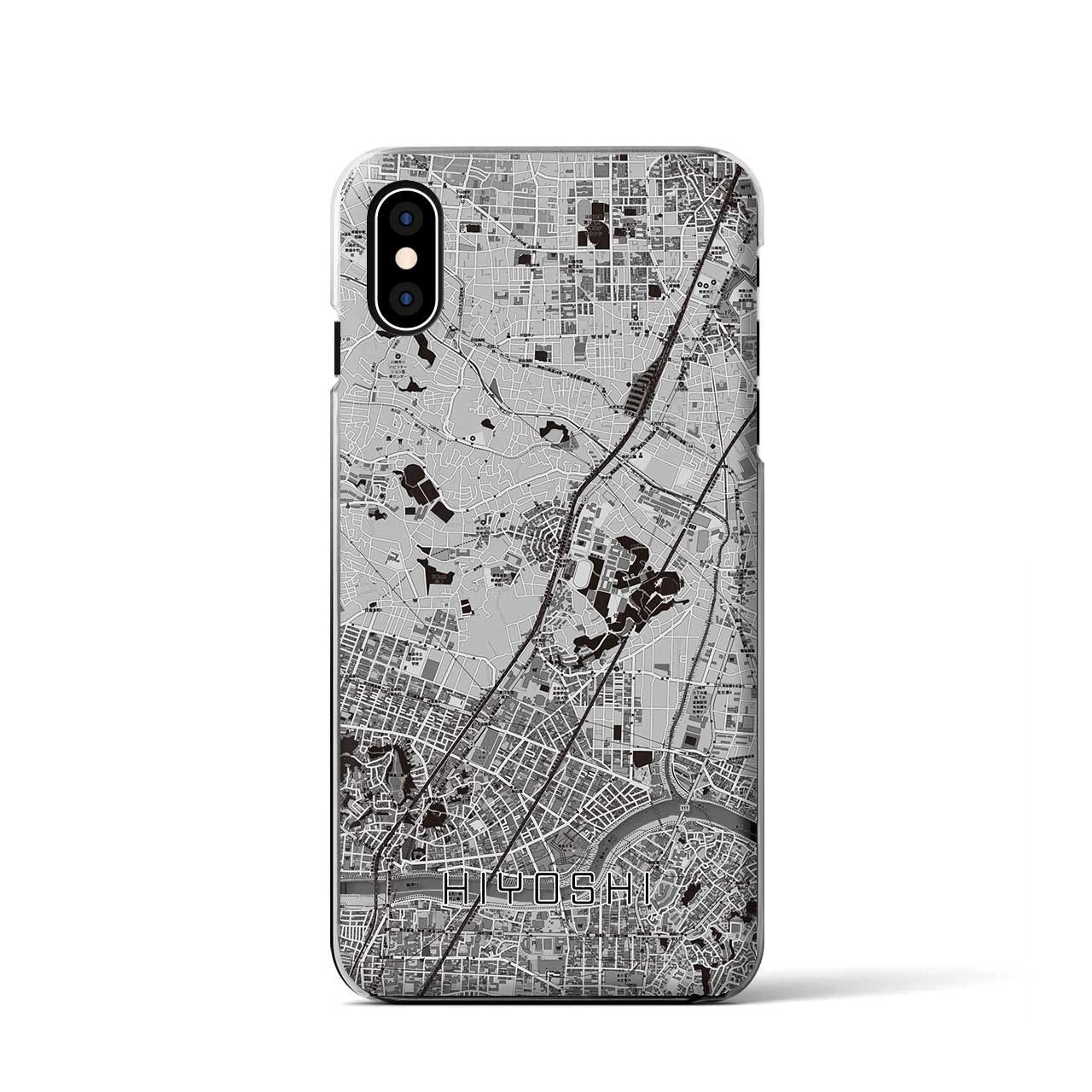 【日吉(神奈川県)】地図柄iPhoneケース(クリアタイプ)