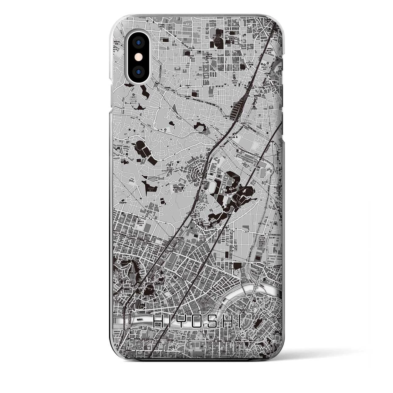【日吉(神奈川県)】地図柄iPhoneケース(クリアタイプ)