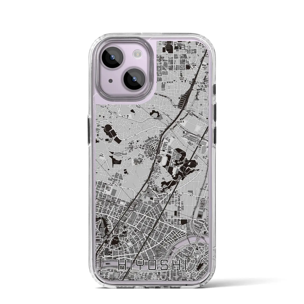 【日吉(神奈川県)】地図柄iPhoneケース(MagSafeタイプ)