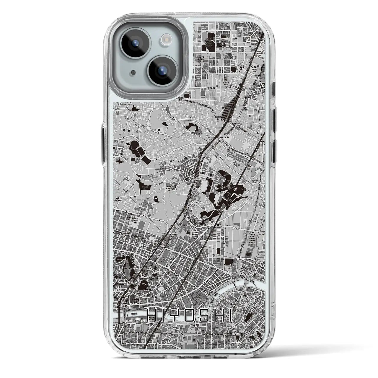 【日吉(神奈川県)】地図柄iPhoneケース(MagSafeタイプ)