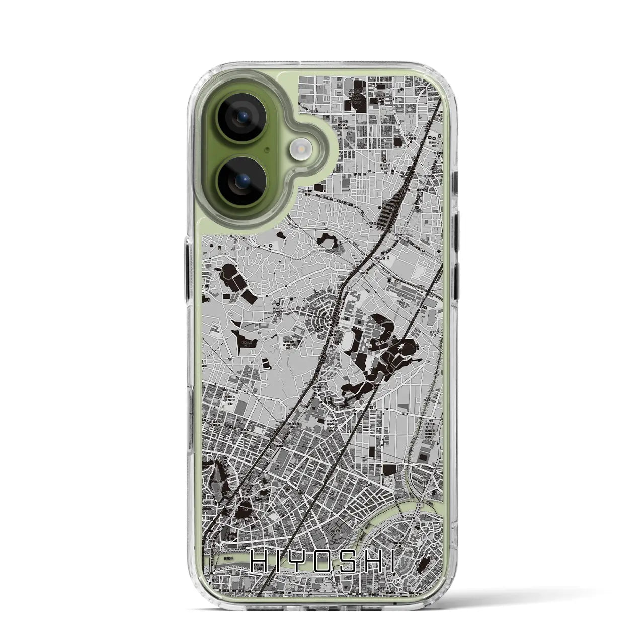 【日吉(神奈川県)】地図柄iPhoneケース(MagSafeタイプ)