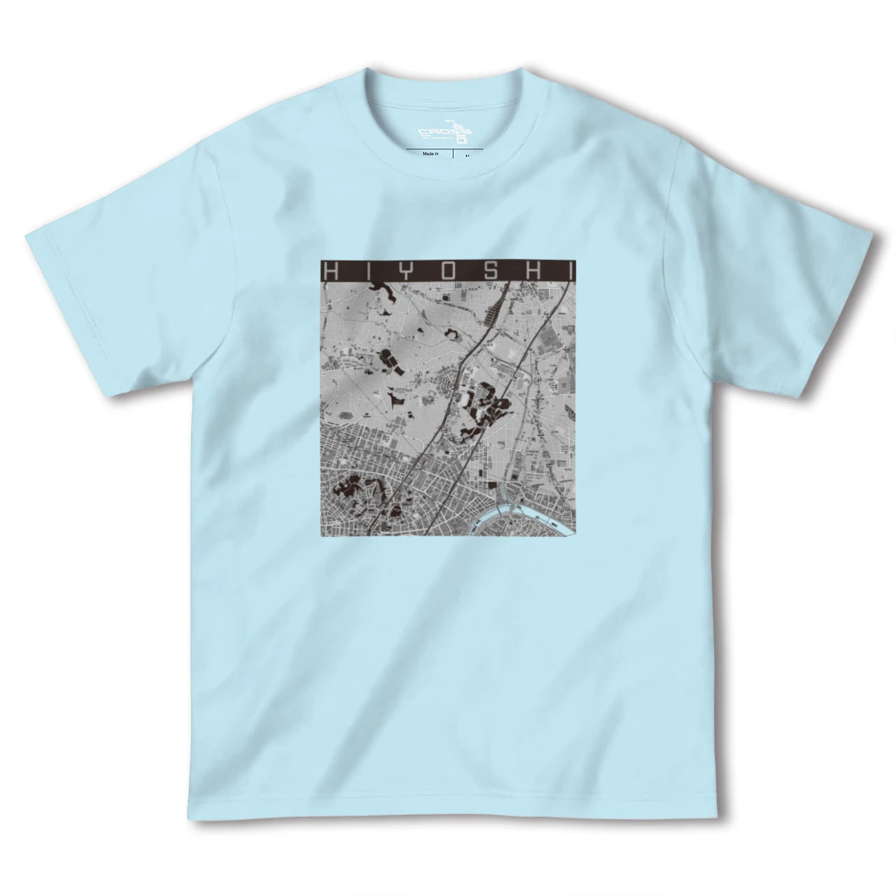 【日吉(神奈川県)】地図柄ヘビーウェイトTシャツ