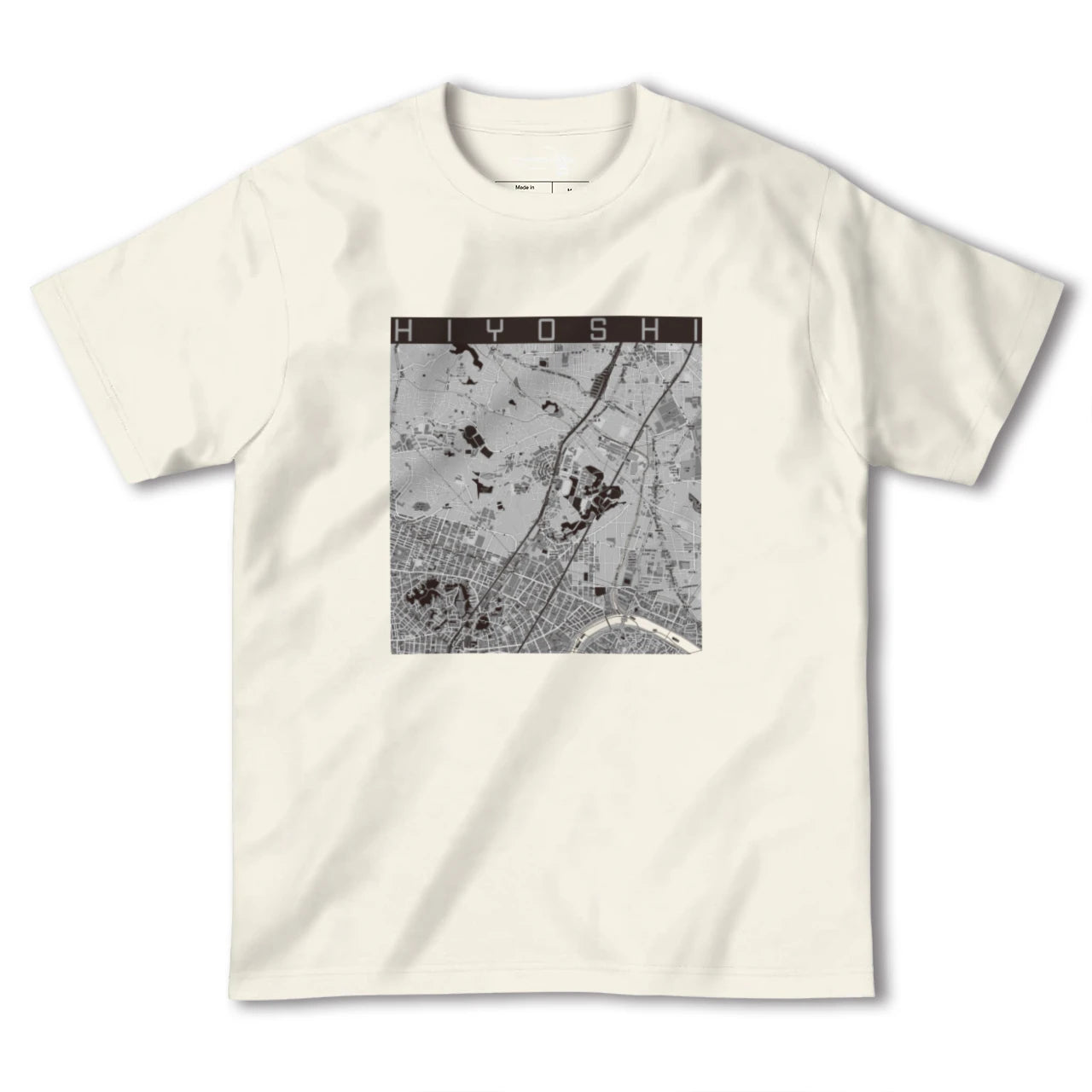 【日吉(神奈川県)】地図柄ヘビーウェイトTシャツ