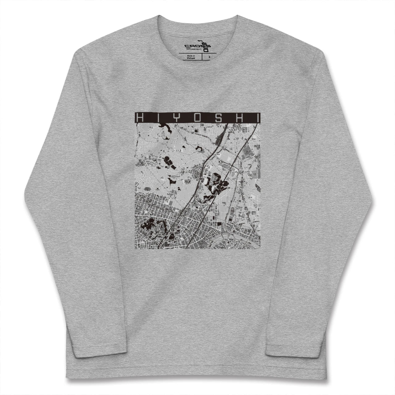 【日吉(神奈川県)】地図柄ロングスリーブTシャツ