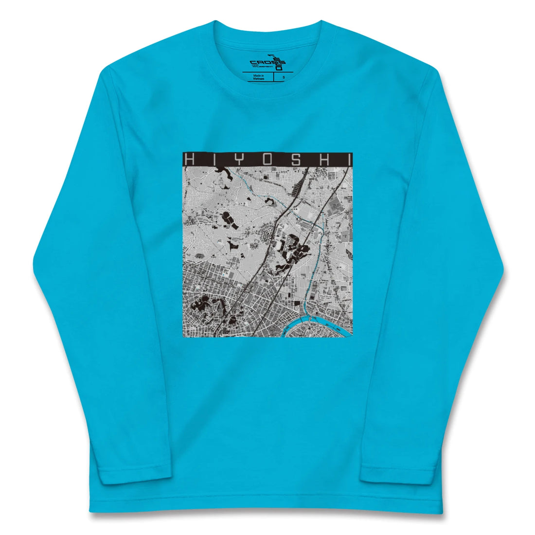 【日吉(神奈川県)】地図柄ロングスリーブTシャツ