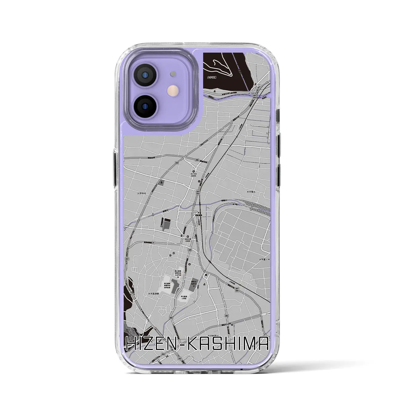 【肥前鹿島(佐賀県)】地図柄iPhoneケース(MagSafeタイプ)