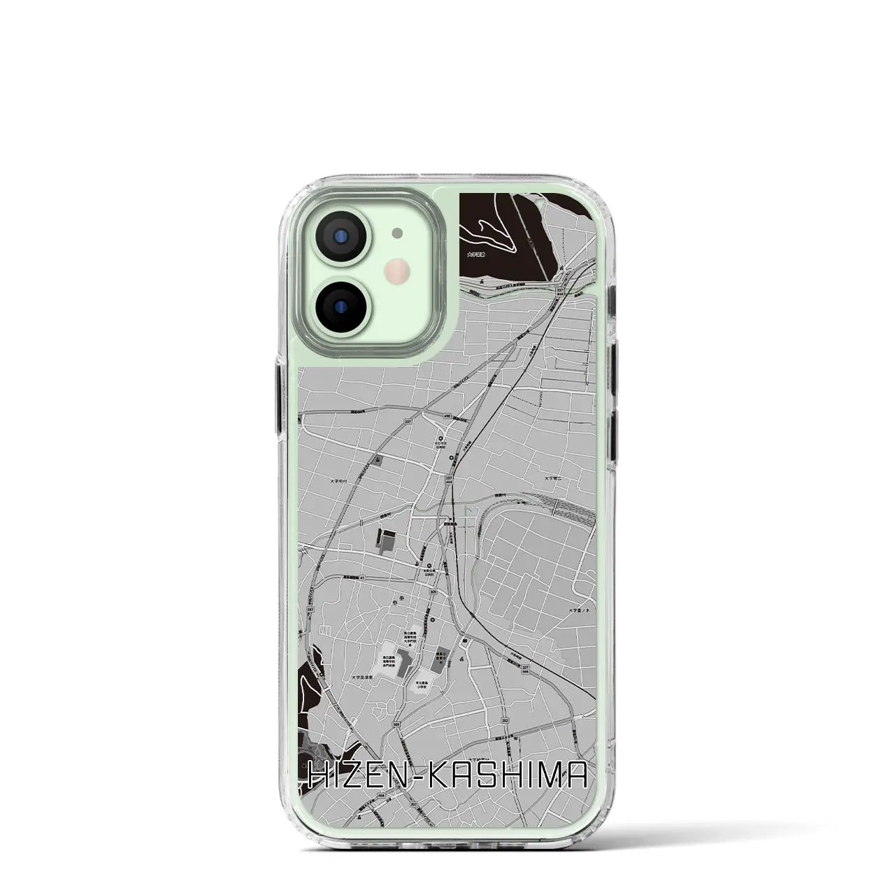 【肥前鹿島(佐賀県)】地図柄iPhoneケース(MagSafeタイプ)