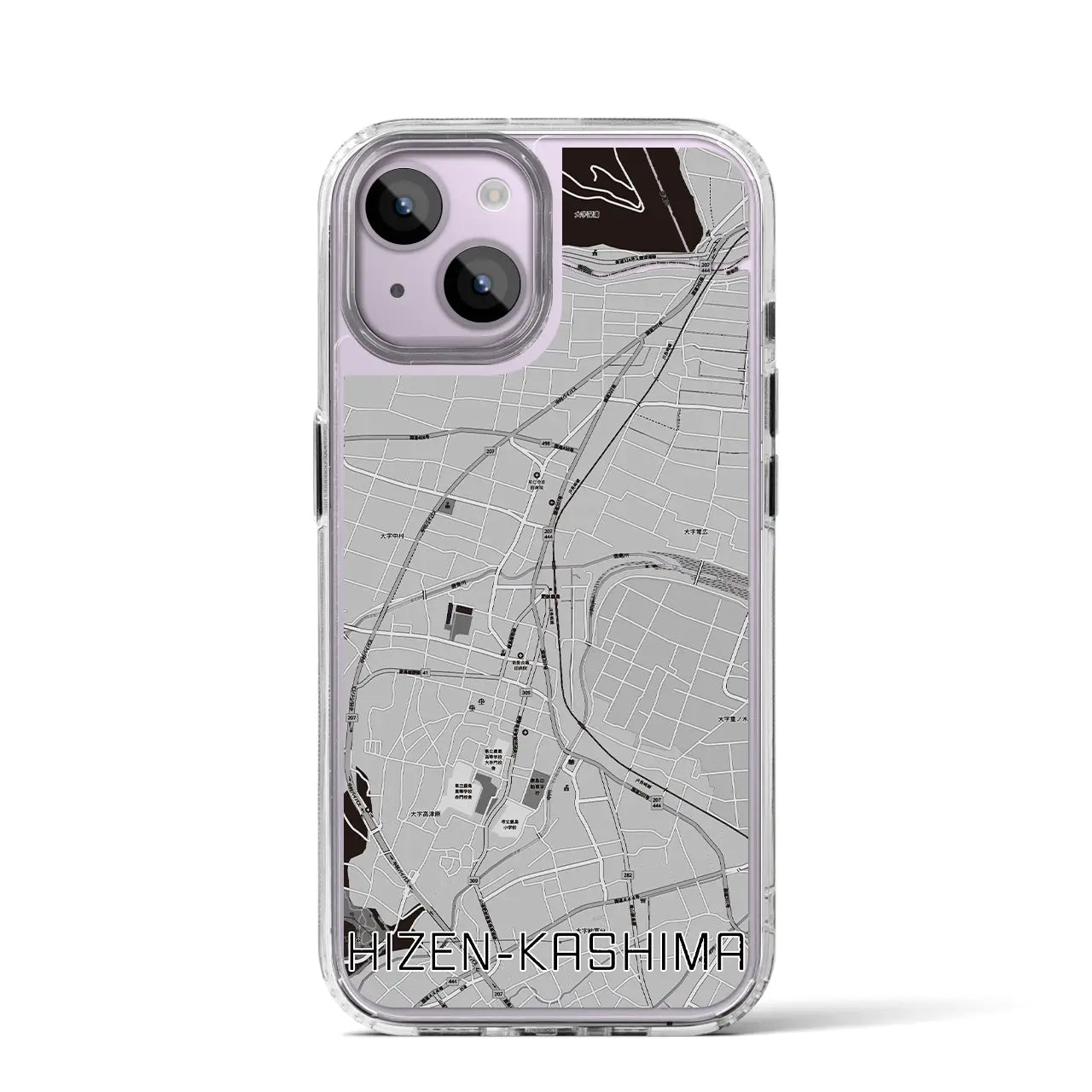 【肥前鹿島(佐賀県)】地図柄iPhoneケース(MagSafeタイプ)