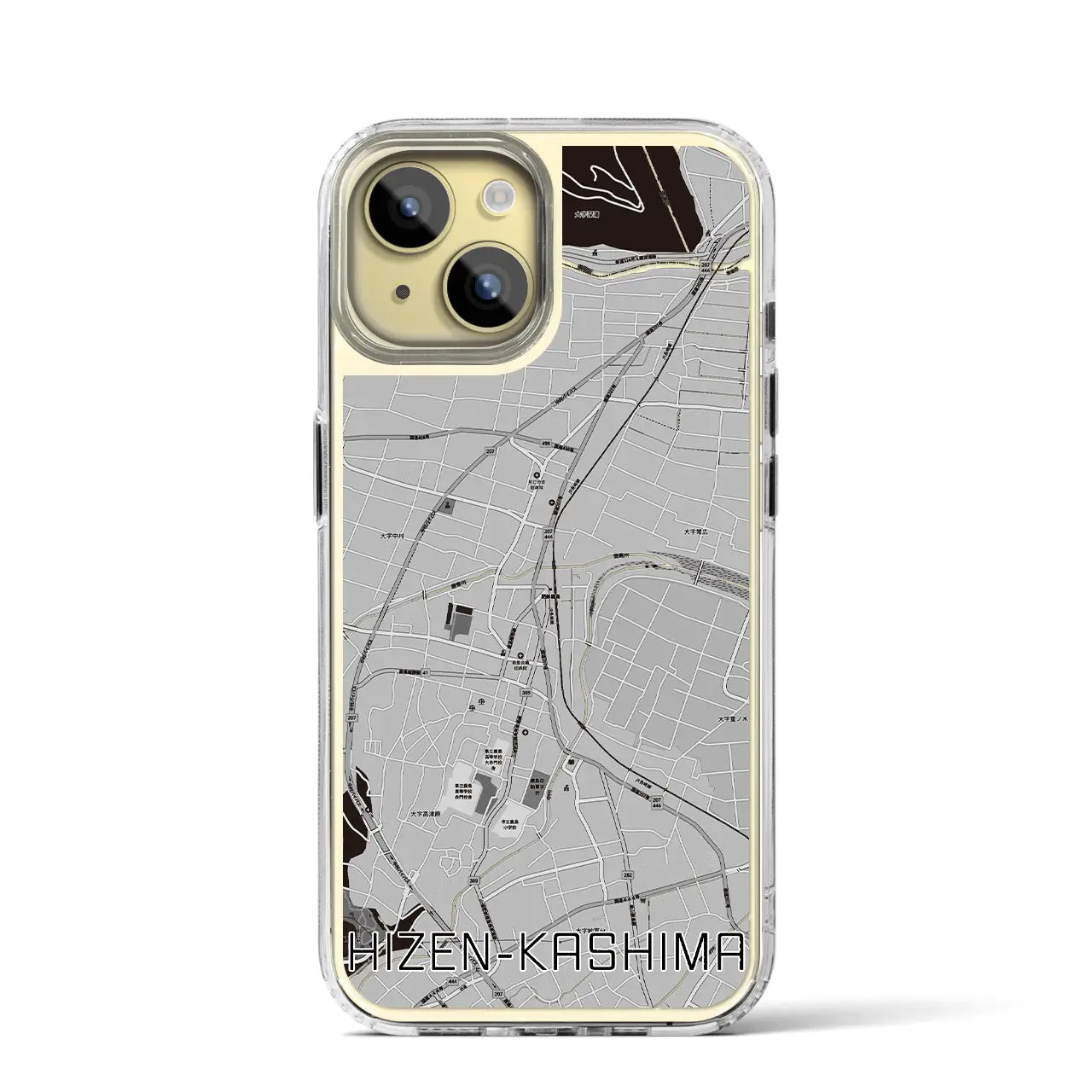 【肥前鹿島(佐賀県)】地図柄iPhoneケース(MagSafeタイプ)