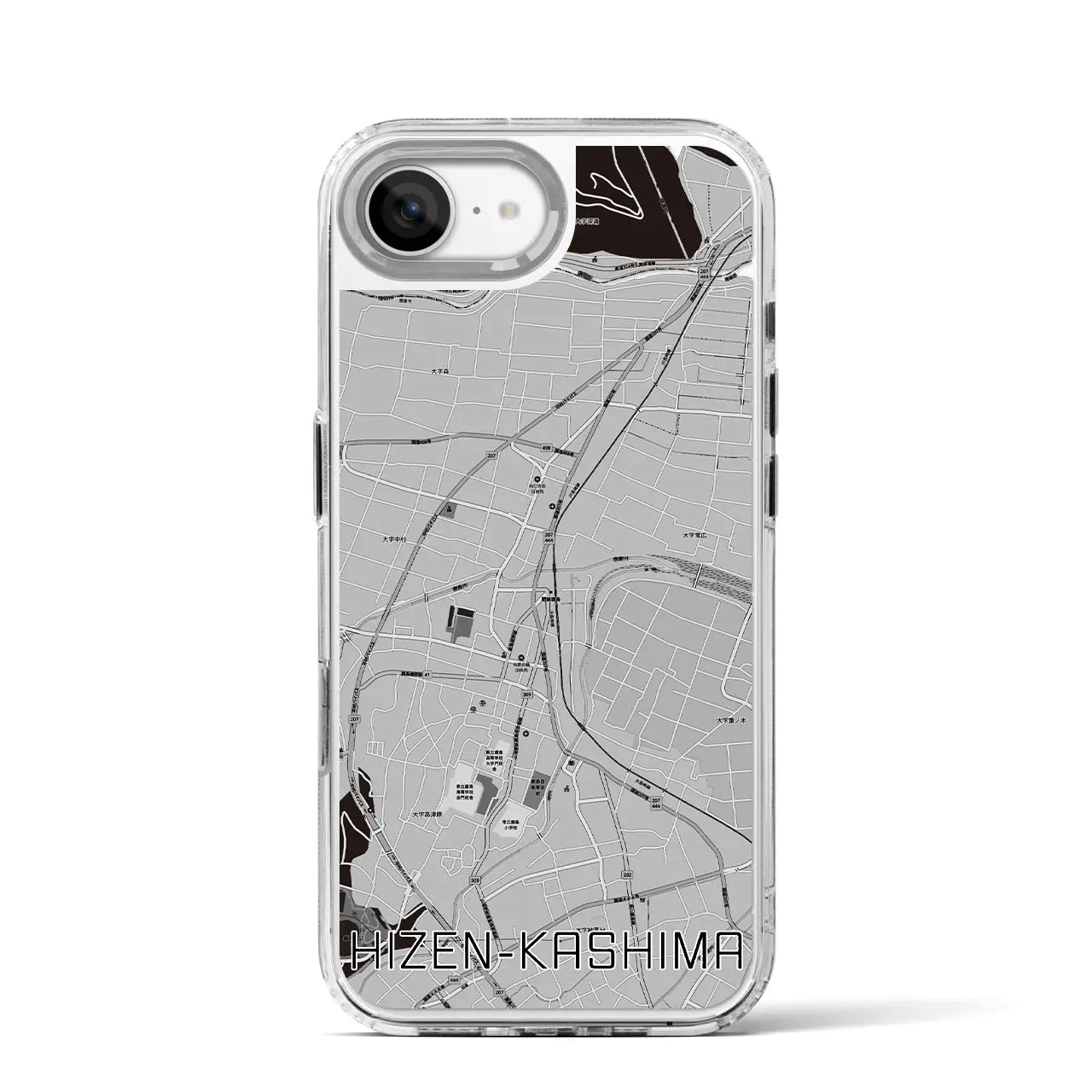【肥前鹿島(佐賀県)】地図柄iPhoneケース(MagSafeタイプ)