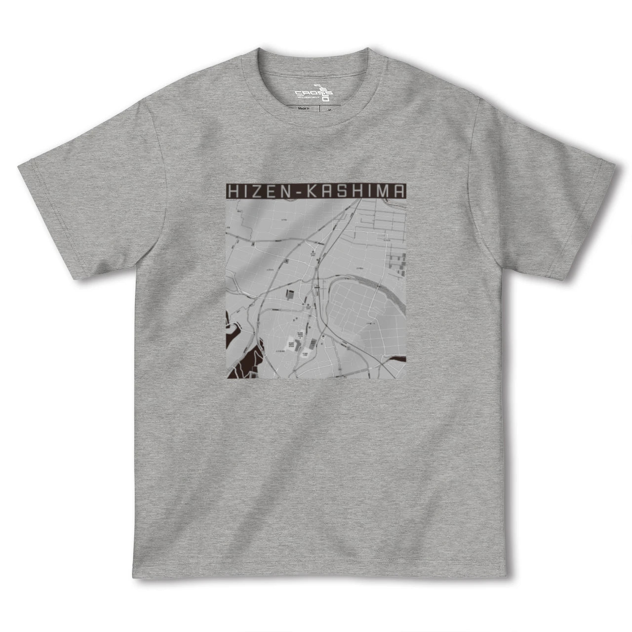 【肥前鹿島(佐賀県)】地図柄ヘビーウェイトTシャツ