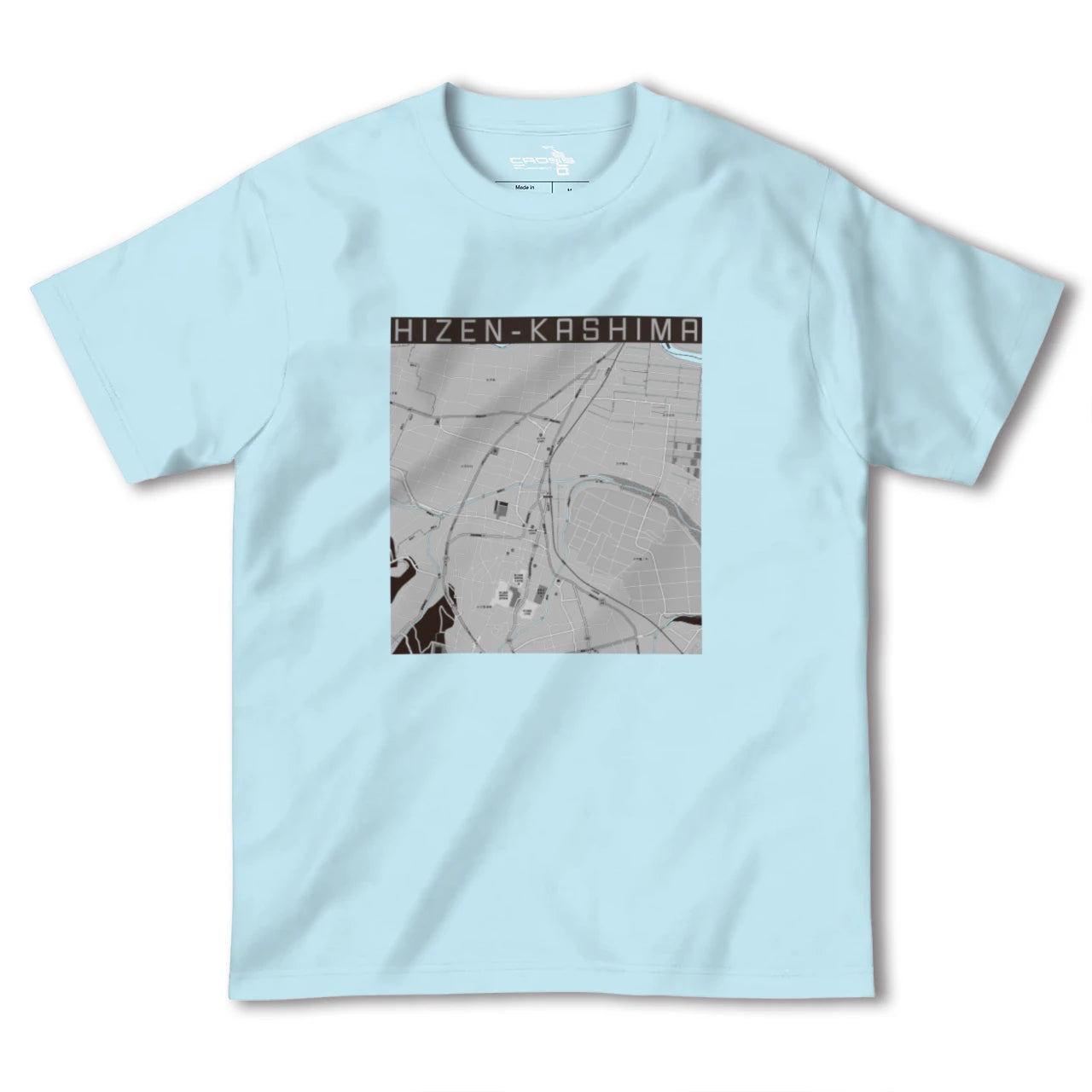 【肥前鹿島(佐賀県)】地図柄ヘビーウェイトTシャツ