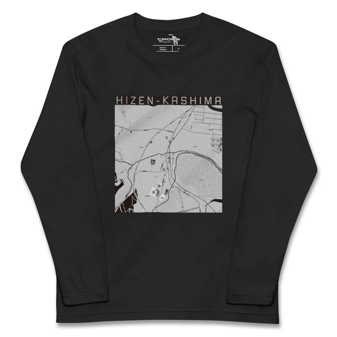 【肥前鹿島(佐賀県)】地図柄ロングスリーブTシャツ