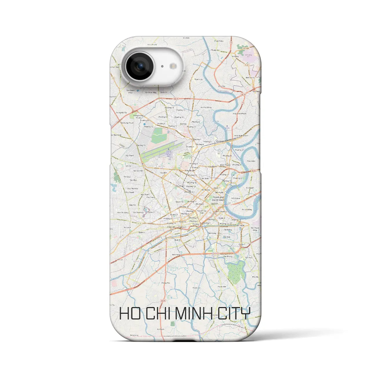 【ホーチミン(ベトナム)】地図柄iPhoneケース(バックカバータイプ)