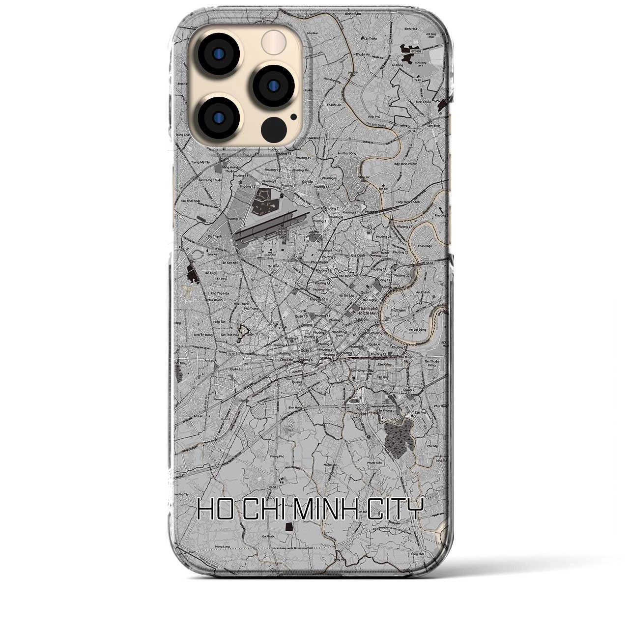【ホーチミン(ベトナム)】地図柄iPhoneケース(クリアタイプ)