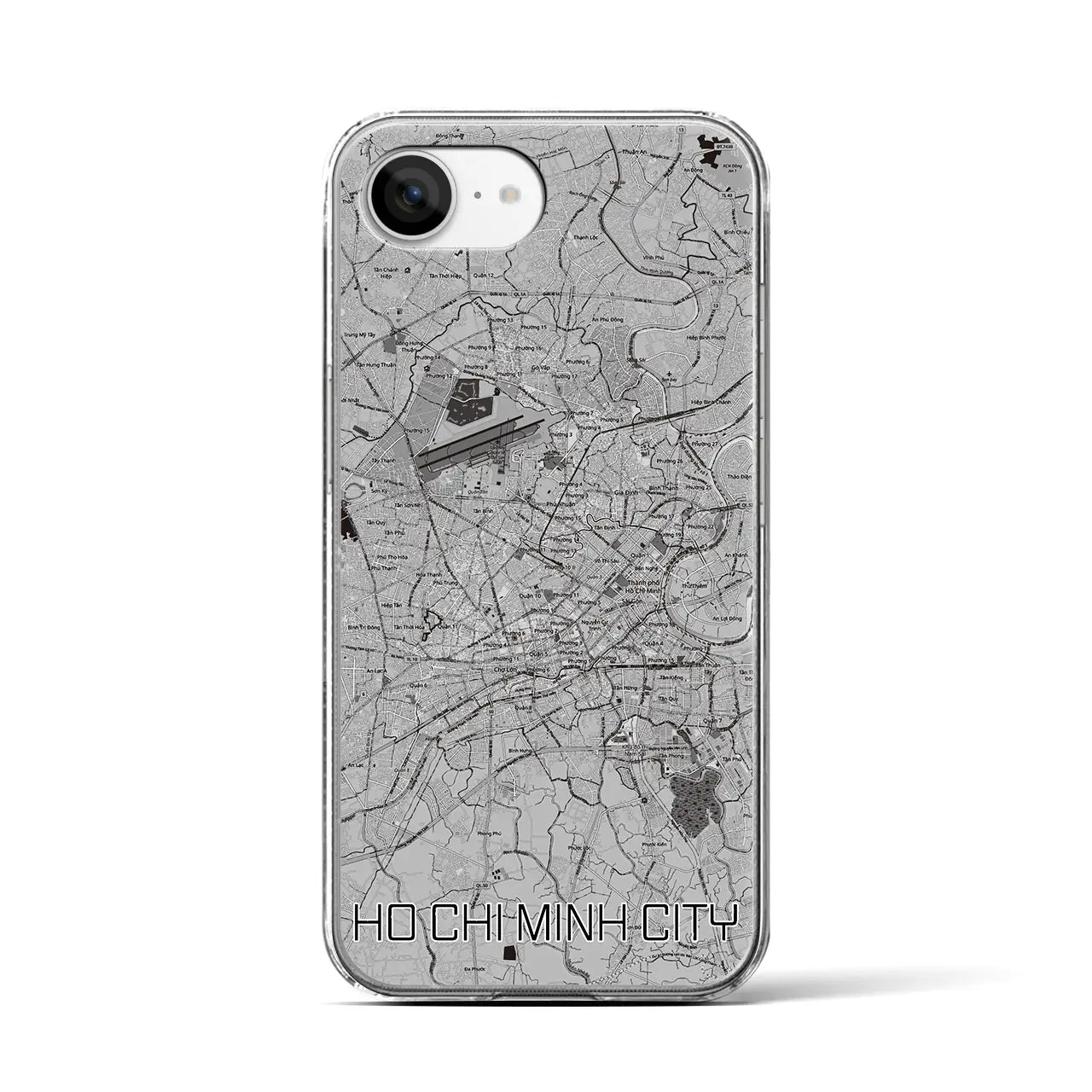 【ホーチミン(ベトナム)】地図柄iPhoneケース(クリアタイプ)