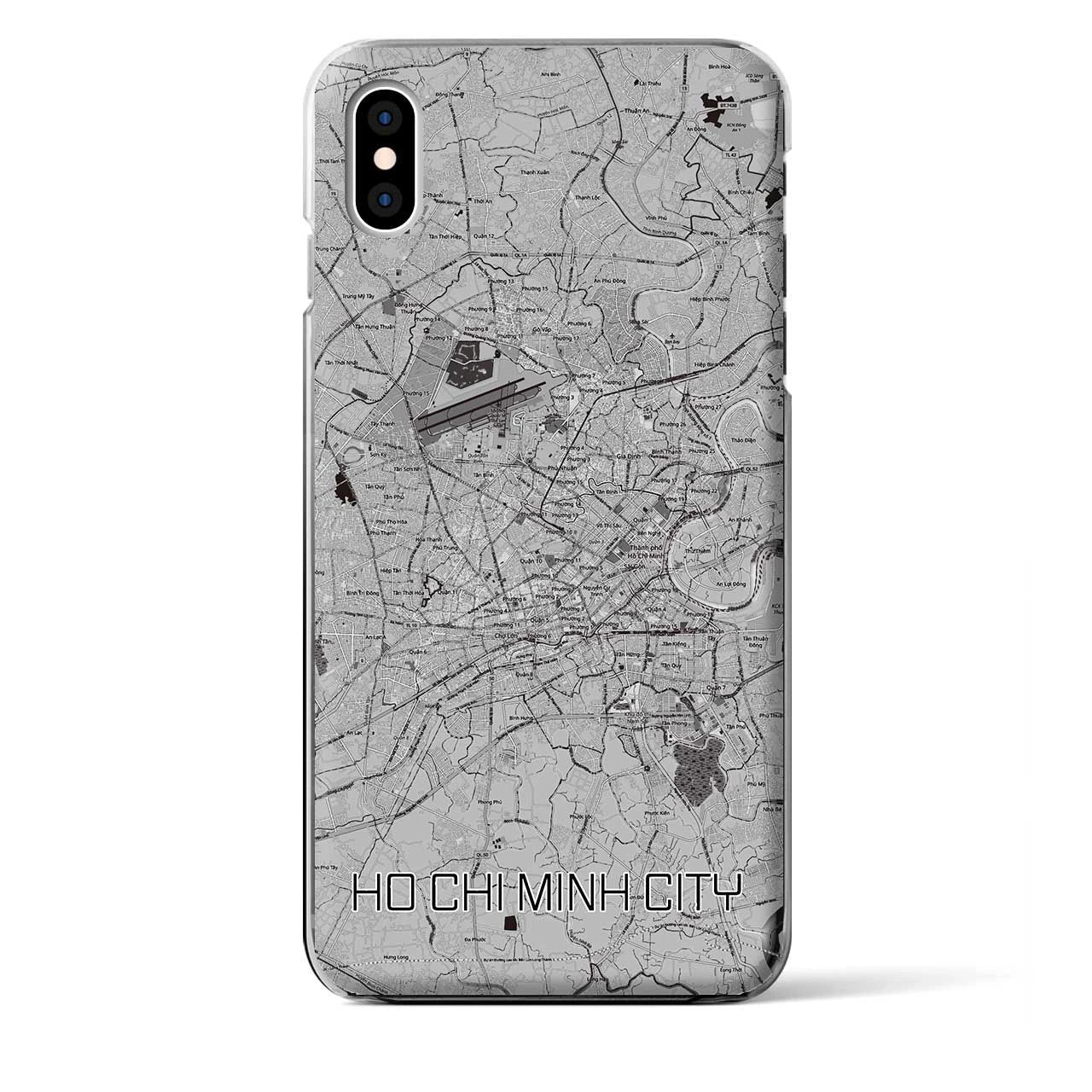 【ホーチミン(ベトナム)】地図柄iPhoneケース(クリアタイプ)