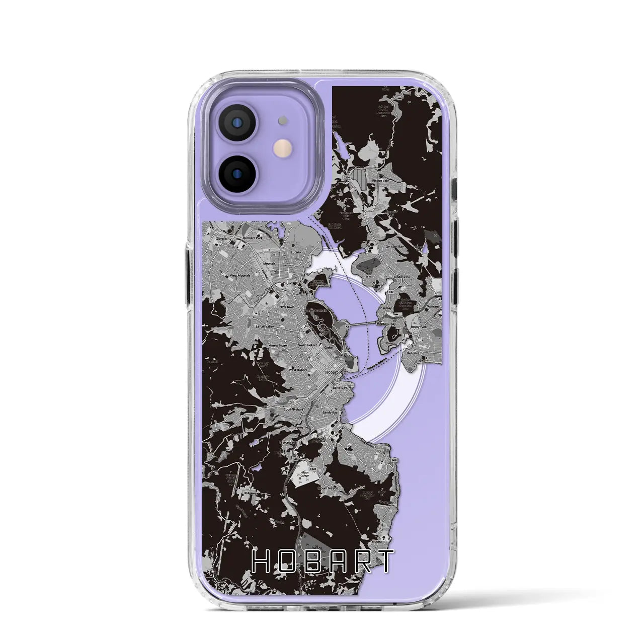 【ホバート(オーストラリア)】地図柄iPhoneケース(MagSafeタイプ)