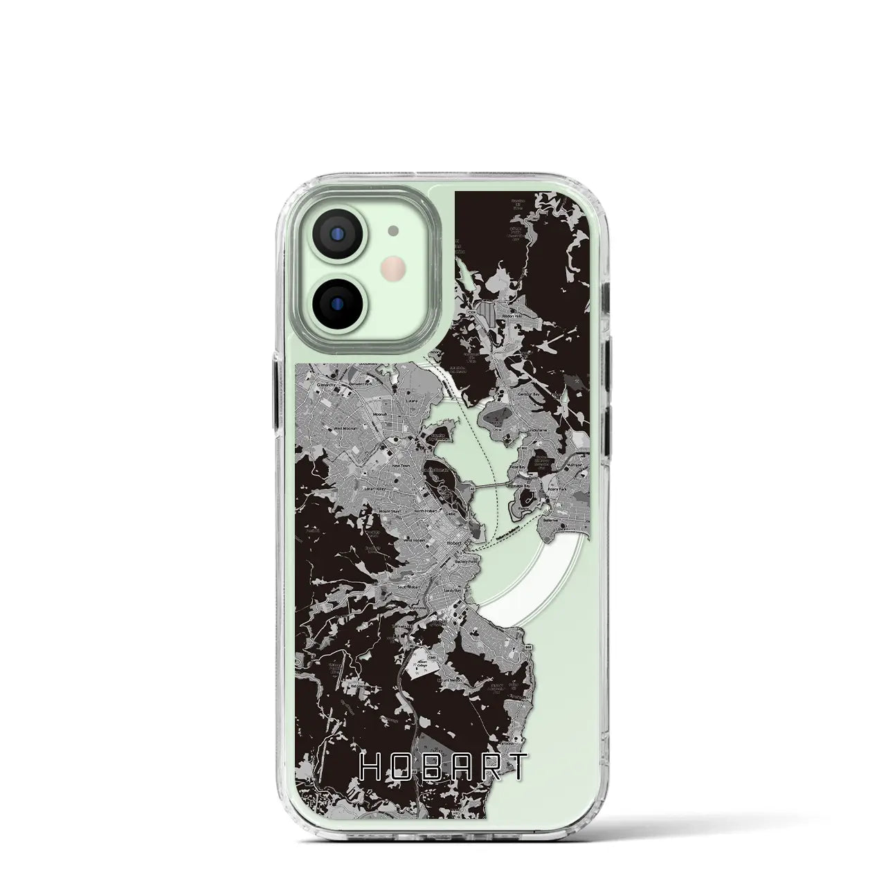 【ホバート(オーストラリア)】地図柄iPhoneケース(MagSafeタイプ)