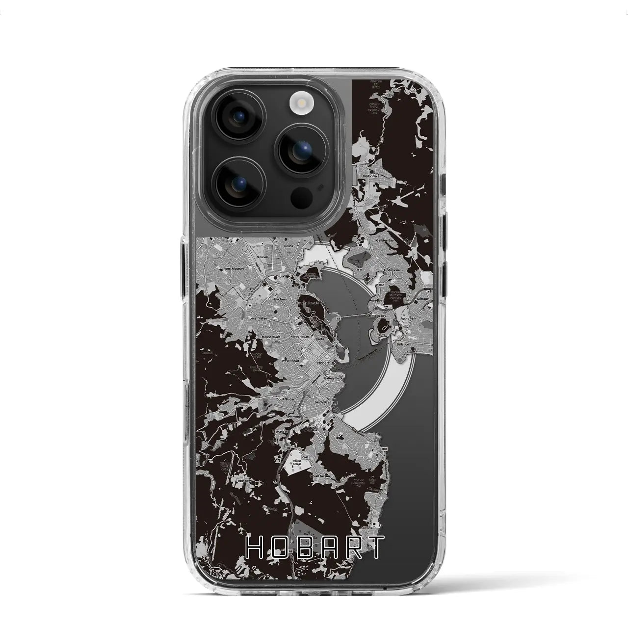 【ホバート(オーストラリア)】地図柄iPhoneケース(MagSafeタイプ)