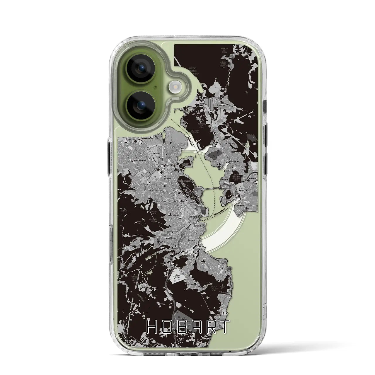 【ホバート(オーストラリア)】地図柄iPhoneケース(MagSafeタイプ)