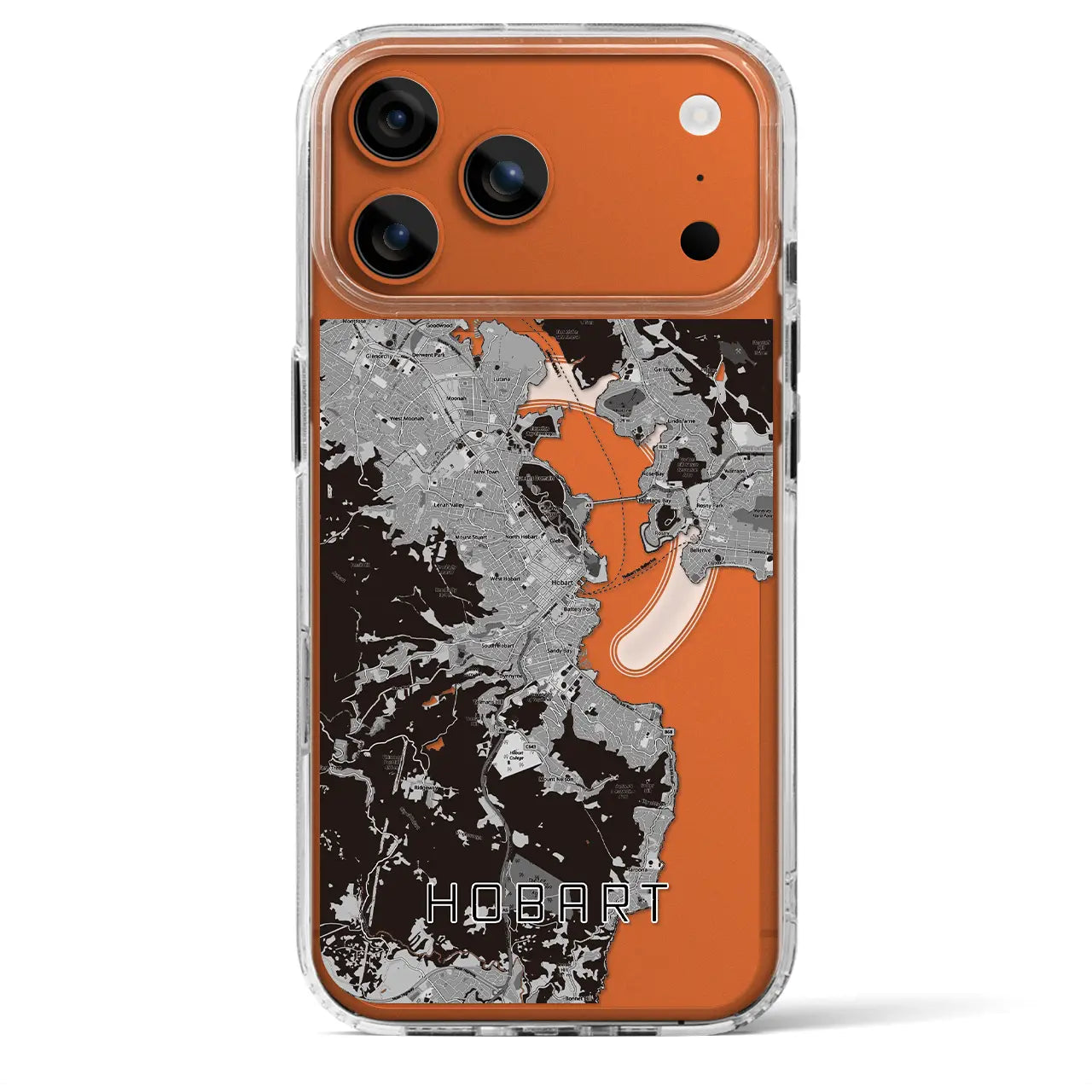 【ホバート(オーストラリア)】地図柄iPhoneケース(MagSafeタイプ)
