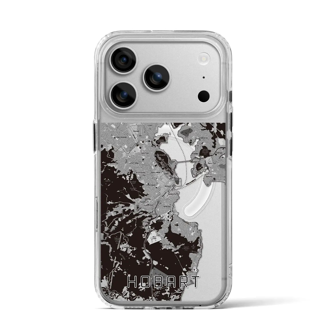 【ホバート(オーストラリア)】地図柄iPhoneケース(MagSafeタイプ)