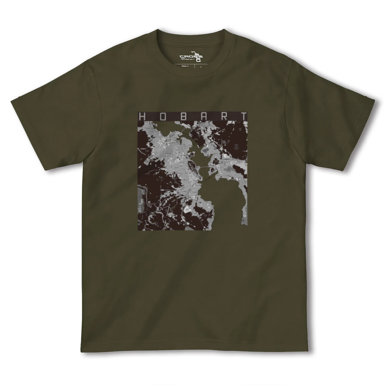 【ホバート(オーストラリア)】地図柄ヘビーウェイトTシャツ