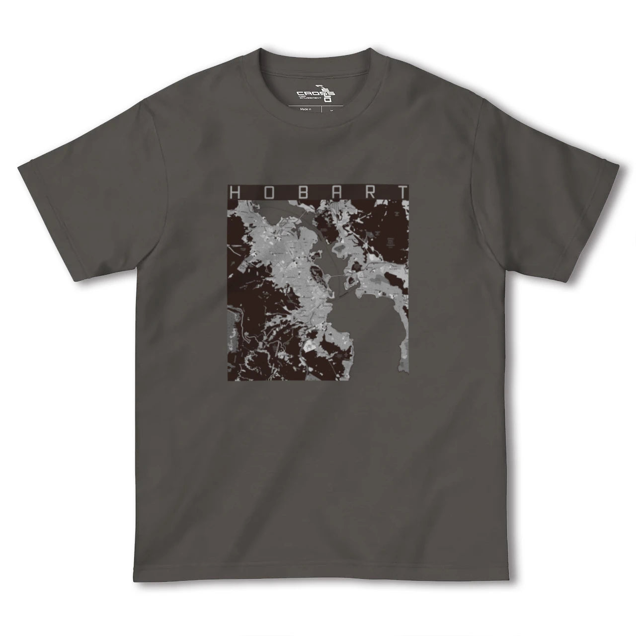 【ホバート(オーストラリア)】地図柄ヘビーウェイトTシャツ