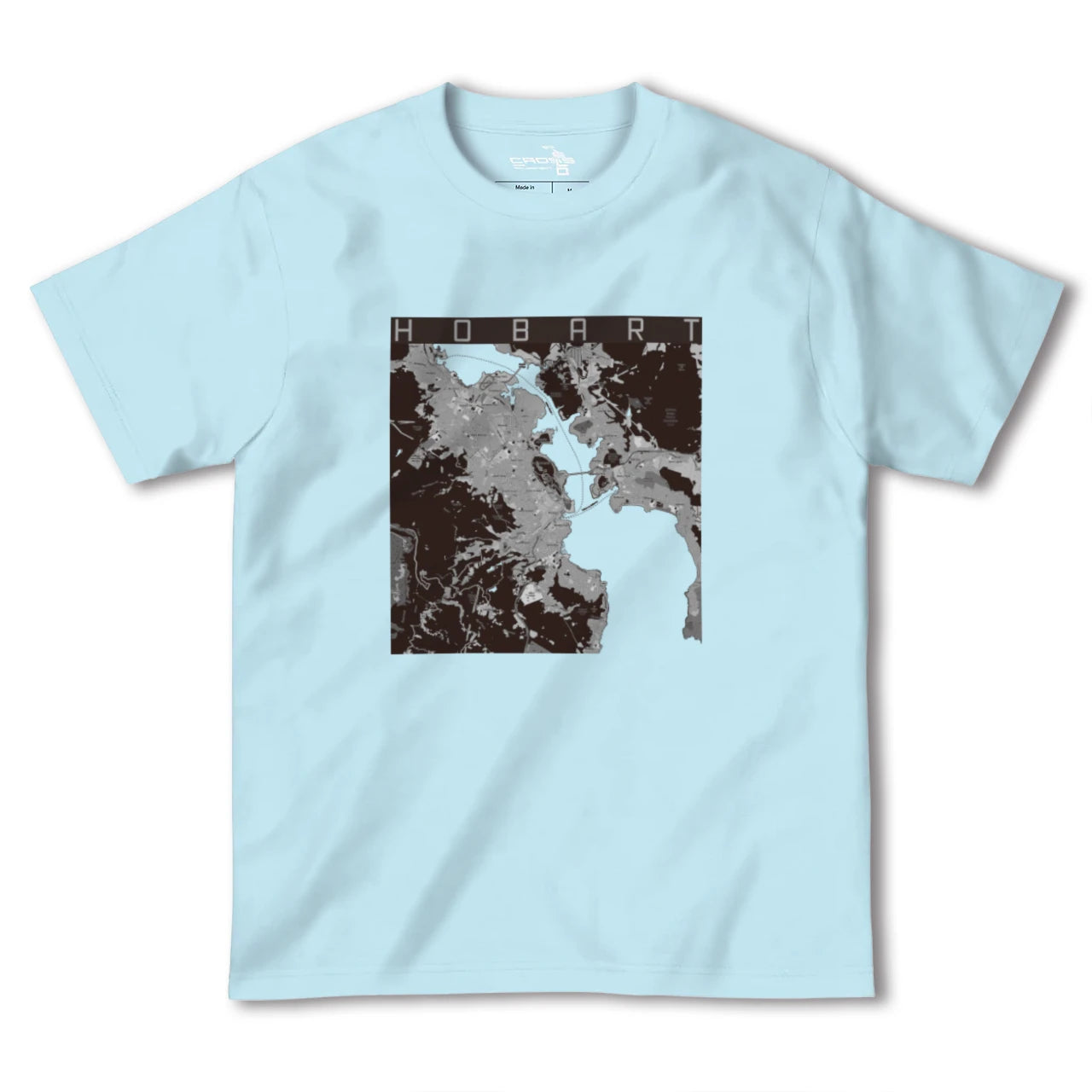 【ホバート(オーストラリア)】地図柄ヘビーウェイトTシャツ
