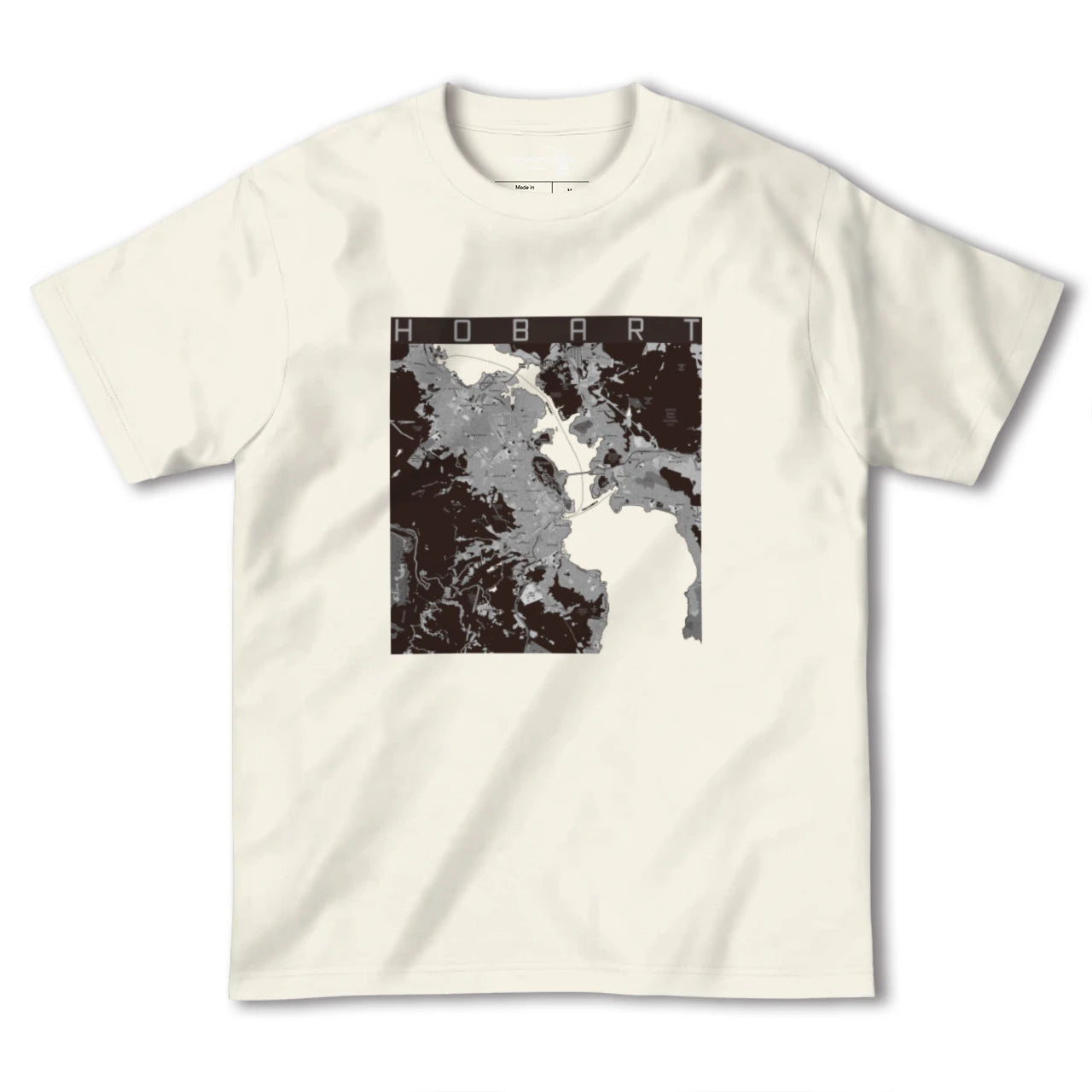 【ホバート(オーストラリア)】地図柄ヘビーウェイトTシャツ