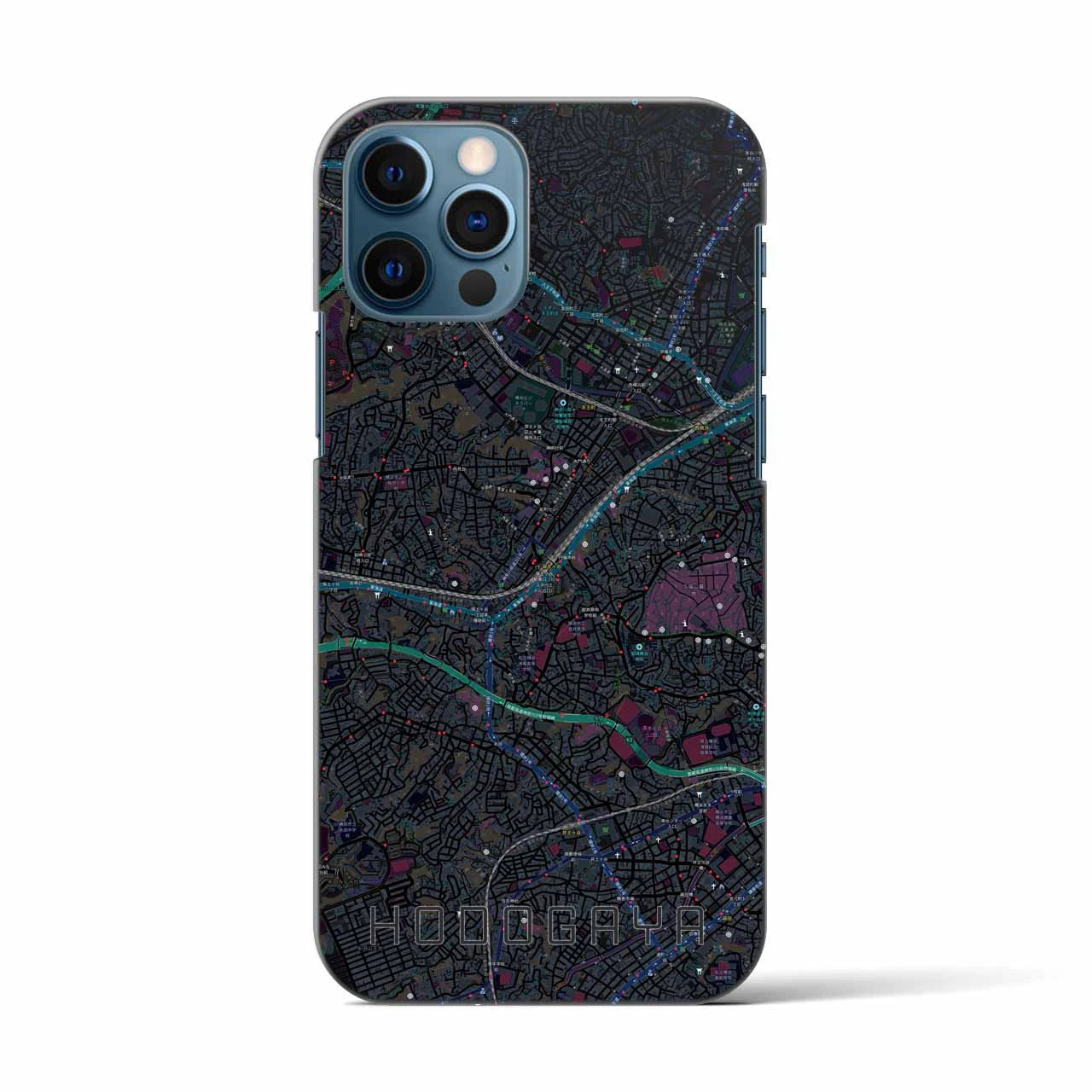 【保土ケ谷(神奈川県)】地図柄iPhoneケース(バックカバータイプ)