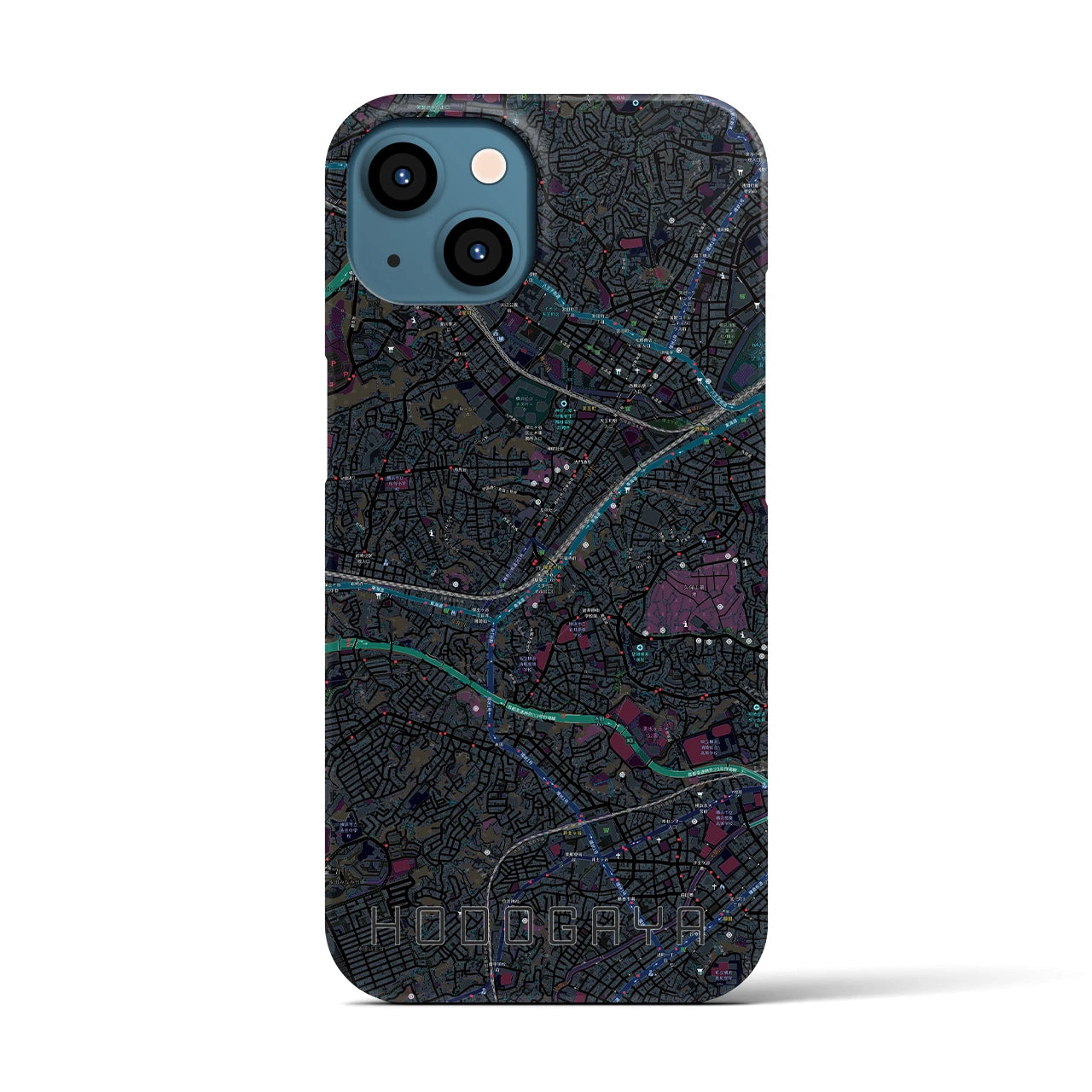 【保土ケ谷(神奈川県)】地図柄iPhoneケース(バックカバータイプ)