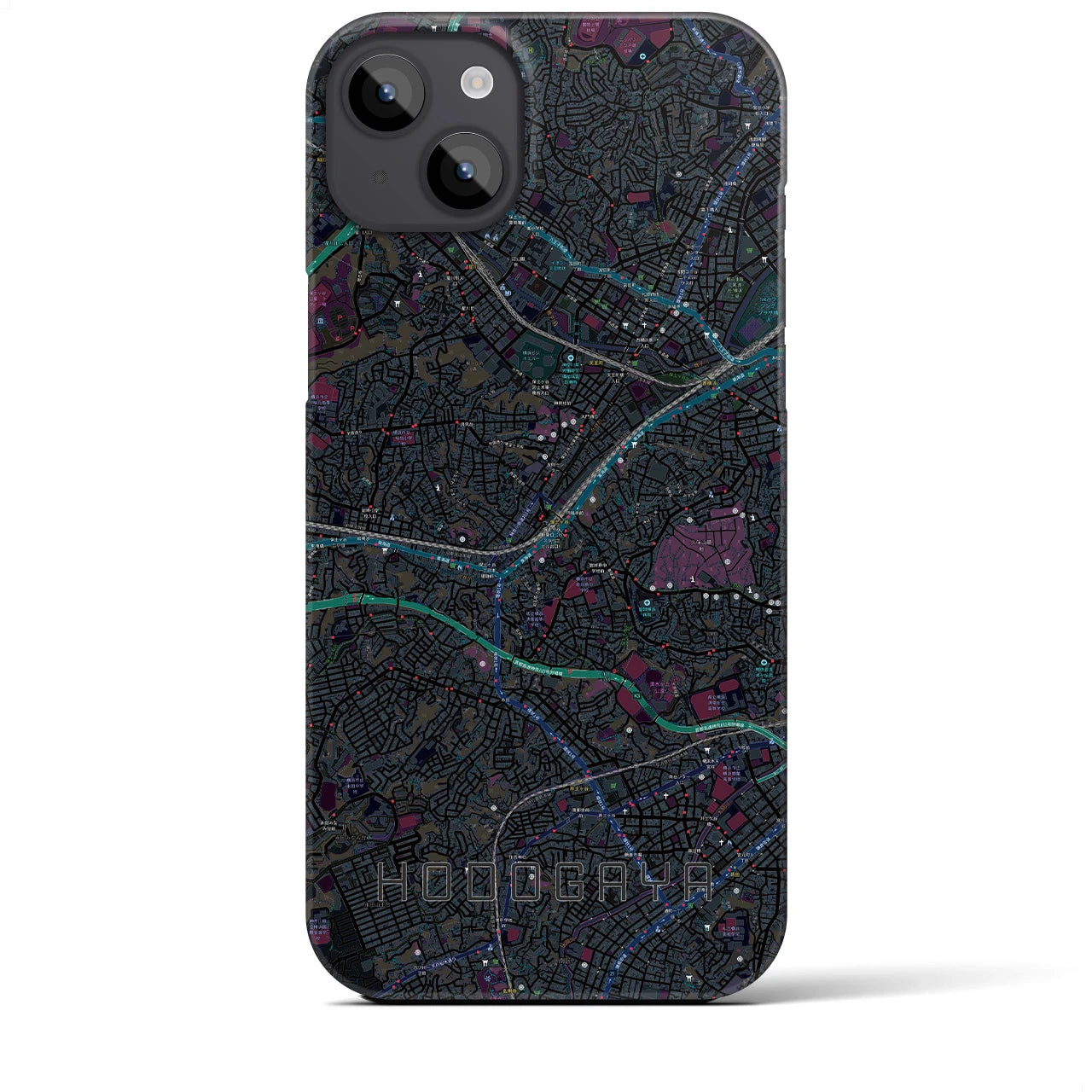 【保土ケ谷(神奈川県)】地図柄iPhoneケース(バックカバータイプ)