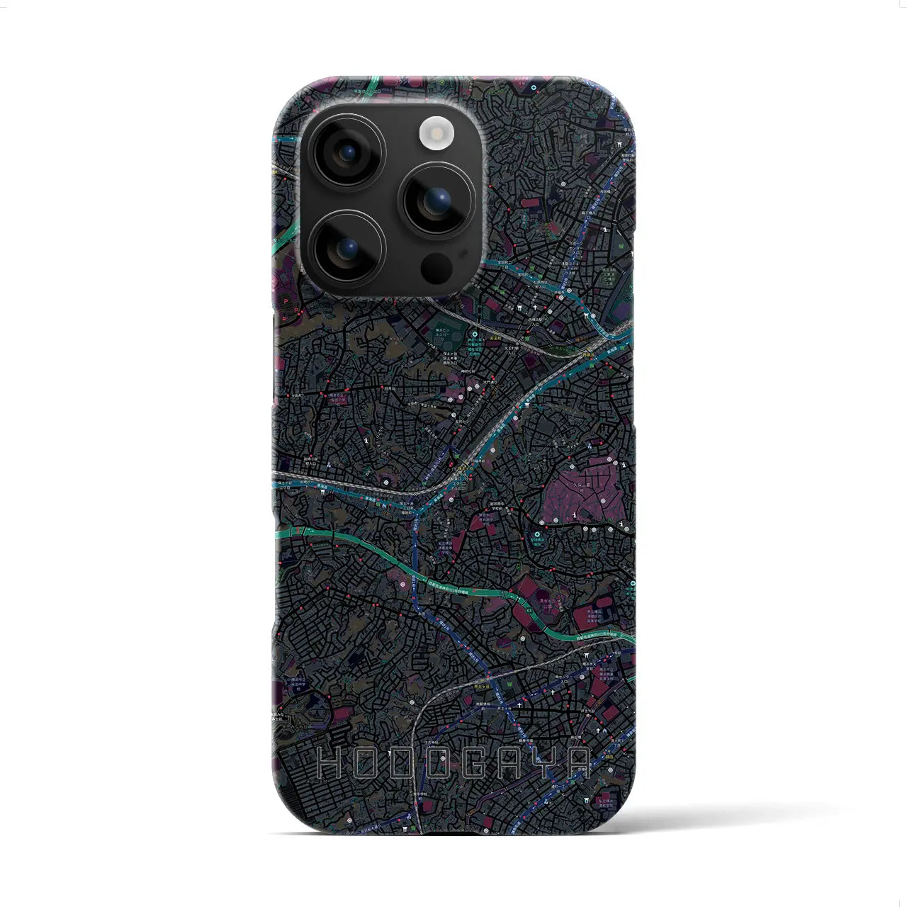 【保土ケ谷(神奈川県)】地図柄iPhoneケース(バックカバータイプ)