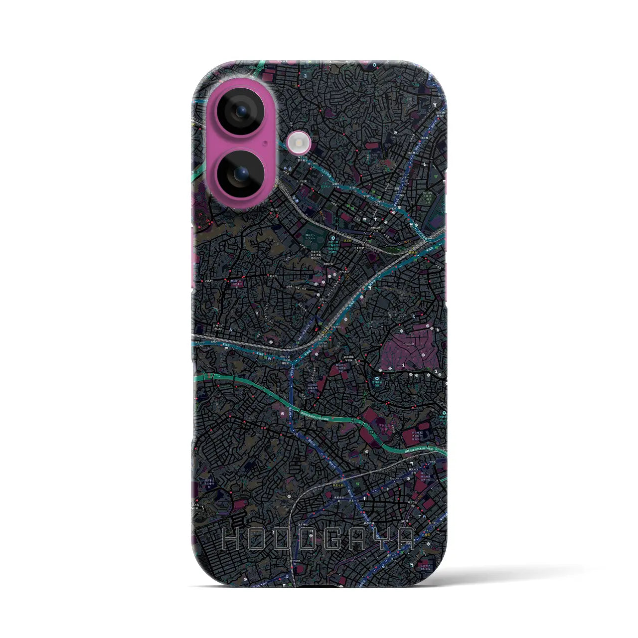 【保土ケ谷(神奈川県)】地図柄iPhoneケース(バックカバータイプ)