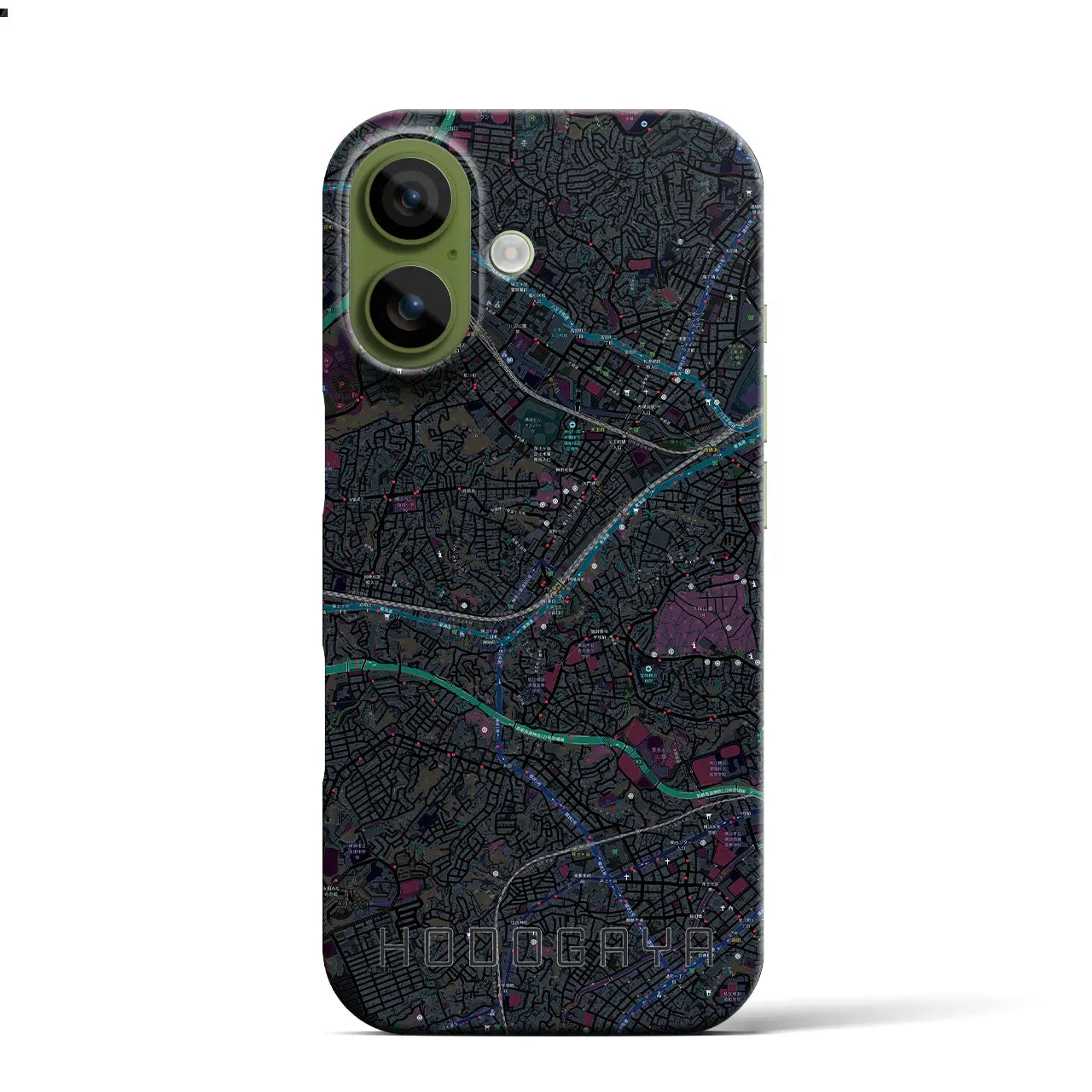 【保土ケ谷(神奈川県)】地図柄iPhoneケース(バックカバータイプ)