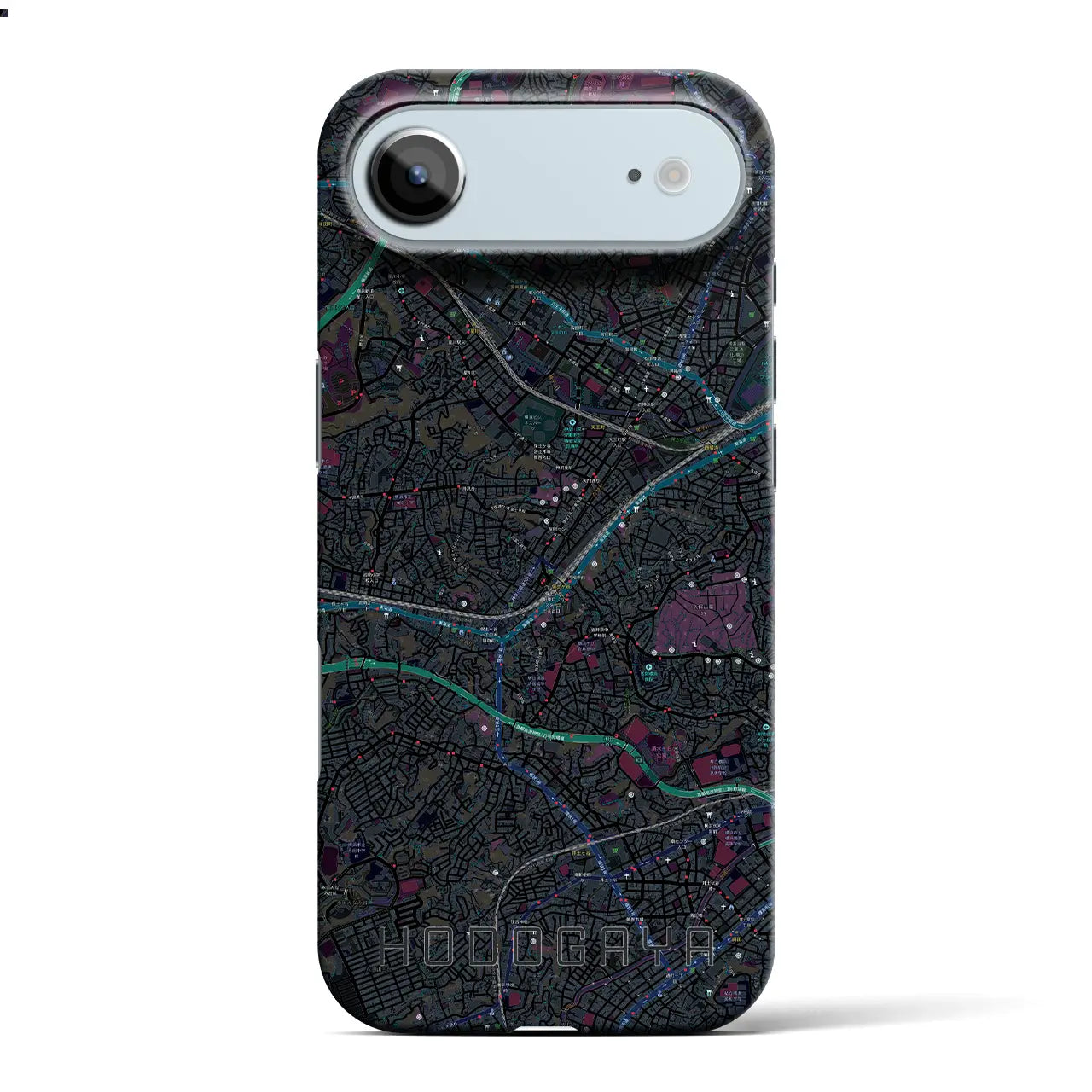 【保土ケ谷(神奈川県)】地図柄iPhoneケース(バックカバータイプ)