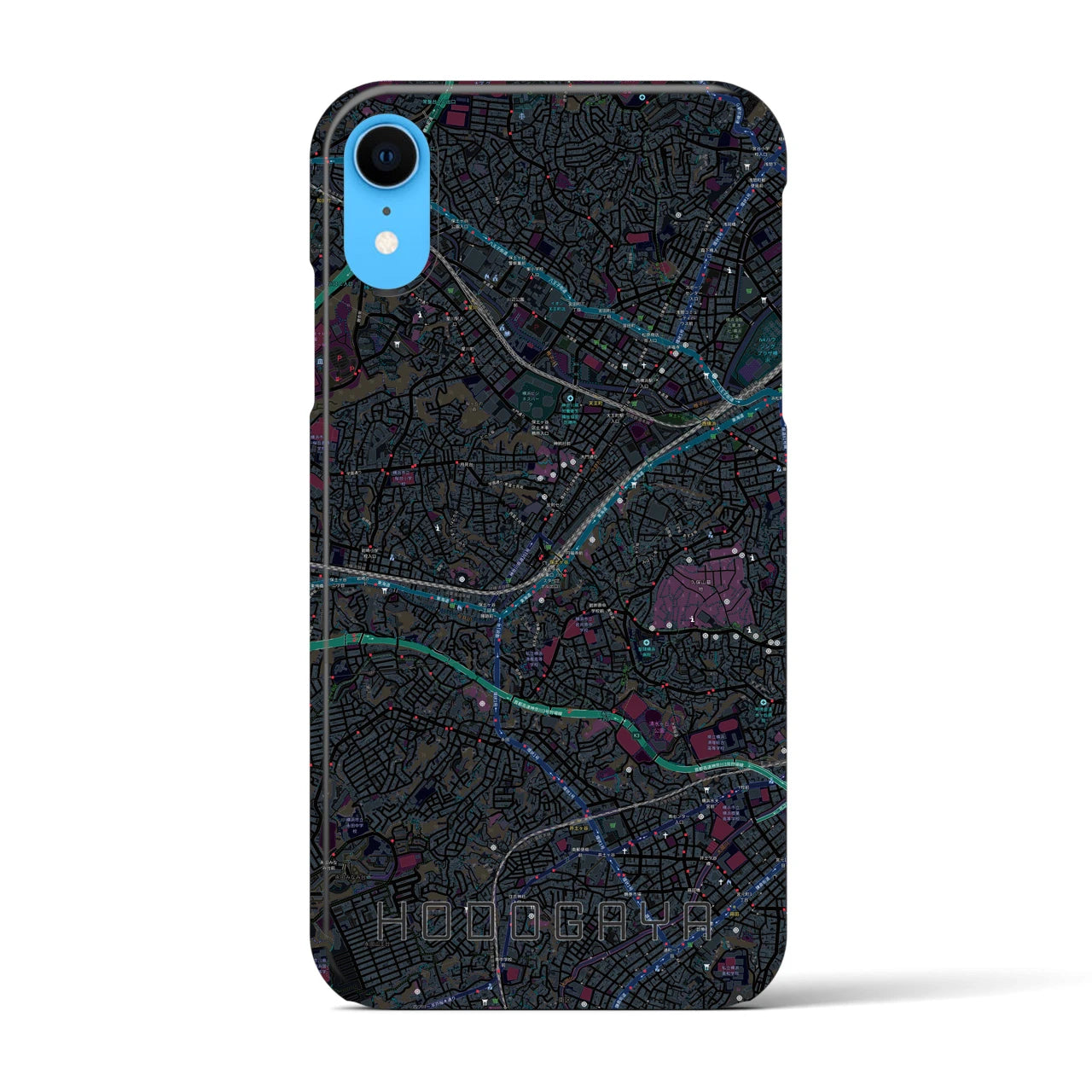 【保土ケ谷(神奈川県)】地図柄iPhoneケース(バックカバータイプ)