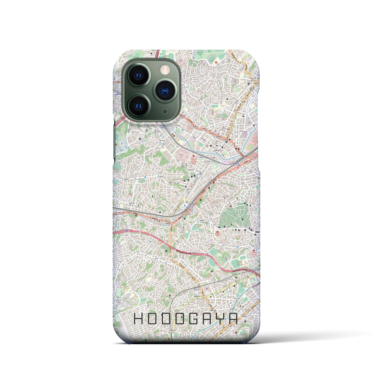 【保土ケ谷(神奈川県)】地図柄iPhoneケース(バックカバータイプ)