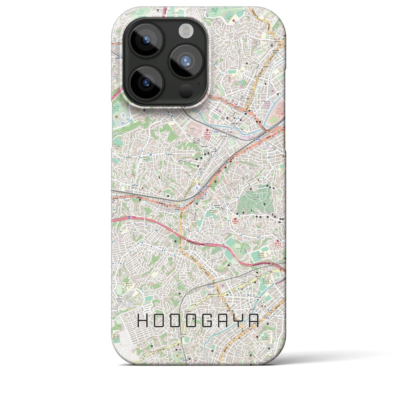 【保土ケ谷(神奈川県)】地図柄iPhoneケース(バックカバータイプ)