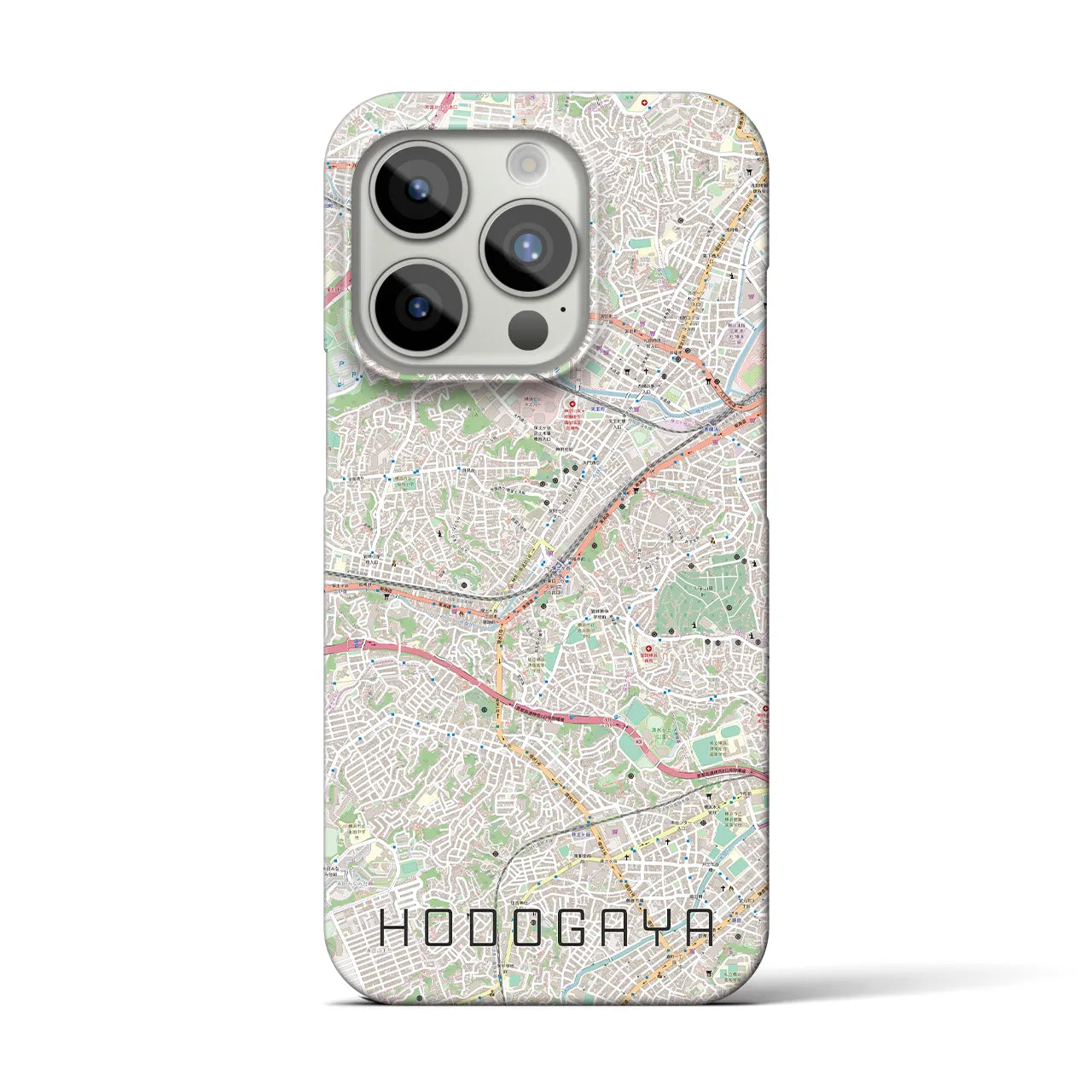【保土ケ谷(神奈川県)】地図柄iPhoneケース(バックカバータイプ)