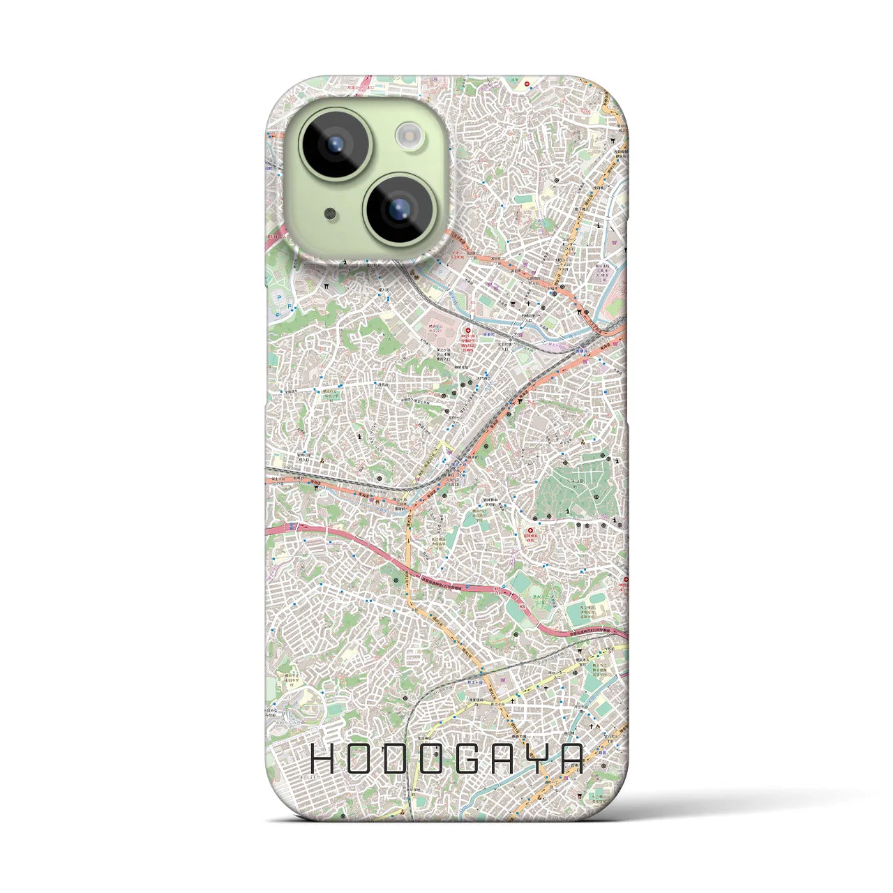 【保土ケ谷(神奈川県)】地図柄iPhoneケース(バックカバータイプ)