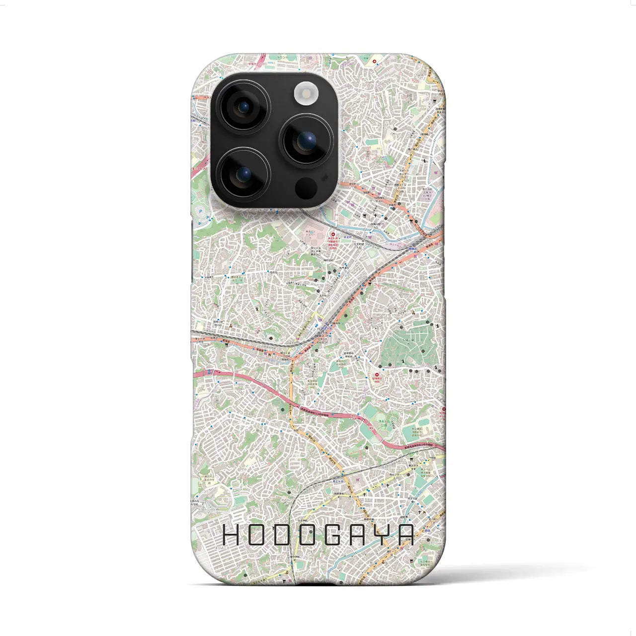 【保土ケ谷(神奈川県)】地図柄iPhoneケース(バックカバータイプ)